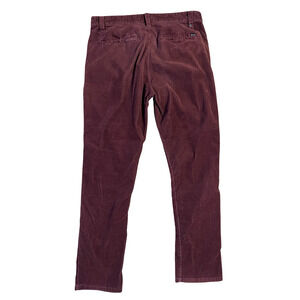 Brixton Pants Mens 34x32 Mahogany Red Corduroy Choice Regular Fit Casual